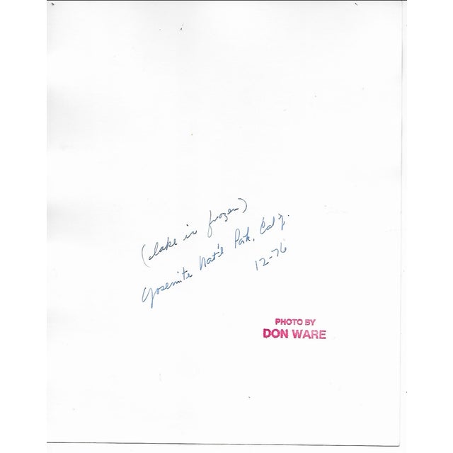 1976 black and white photo by Los Angeles, California Don Coleman Ware (1921-2006) of a frozen lake in December at...