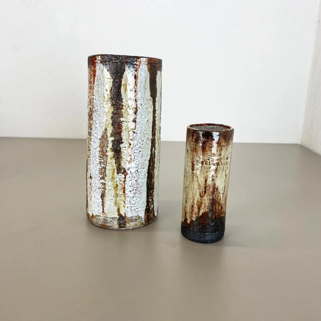 Ceramic stoneware object set of 2 Designer and producer: Gerhard Liebenthron Information: Gerhard Liebenthron, Bremen...