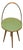 Pastel Green Top Side Table with Handle, 1950s For Sale