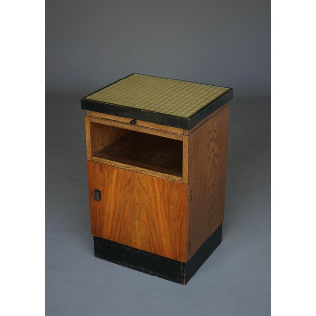 Black Art Deco Nightstand from H. Pander & Zn., 1930s For Sale - Image 8 of 16