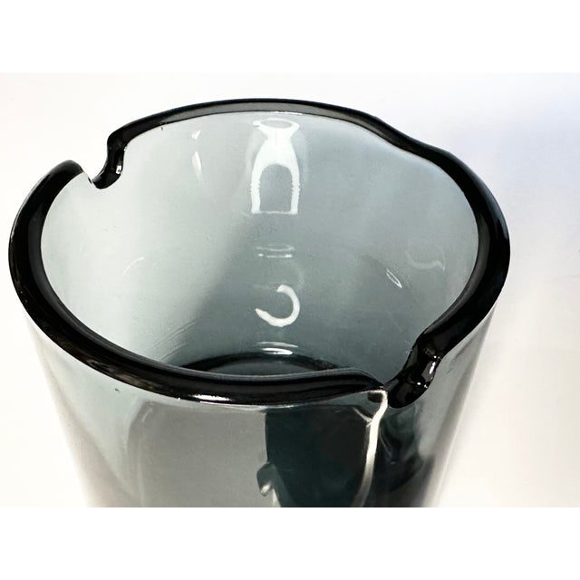 Mid-Century Modern Tourmaline Tilting Ashtray in Glass and Stainless Steel by Wilhelm Wagenfeld for WMF, Germany, 1950s For Sale - Image 3 of 13