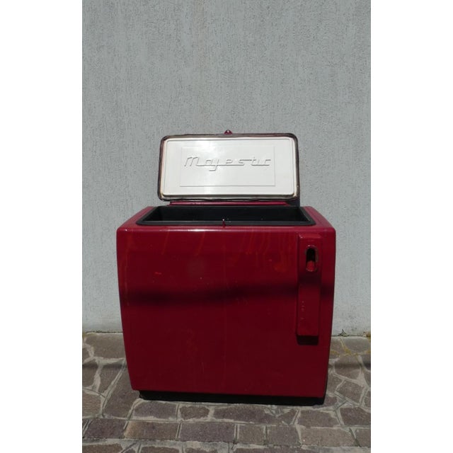 Industrial Steel and Enamel Bar Ice Chest by Coca-Cola, United States, 1960s For Sale - Image 3 of 11