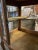Wood 1900s Antique Oak Glass and Stone French Style Vitrine Cabinet With Velvet Interior For Sale - Image 7 of 13