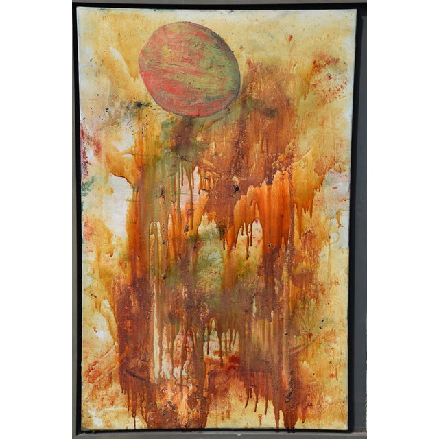 Christoph M. Gais, Triptych, 1988, Oil Painting on Canvas, Framed, Set of 3 For Sale - Image 3 of 13