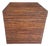 Vintage Pencil Reed Gabriella Crespo Style British Colonial Storage Cube Side Table For Sale