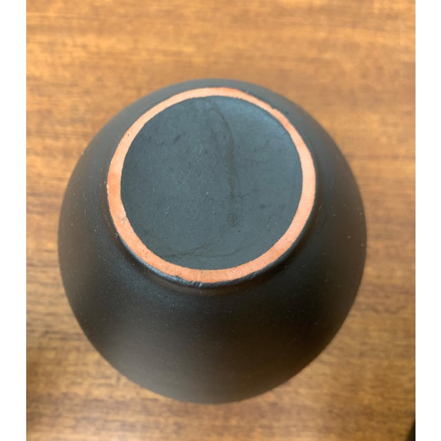 Black Mid-Century German Minimalist Wormser Terra-Sigillata Pottery Vases, 1960s, Set of 3 For Sale - Image 8 of 18