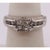 14 Karat White Gold Engagement Bridal Ring With Center Cluster Diamonds 1.00 TDW, Size 5 For Sale - Image 9 of 10