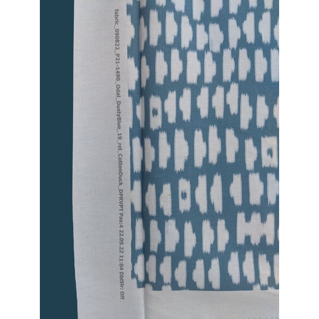 Abstract Blue and White Clouds Fabric by Havenly for the Inside- 4 Yards For Sale In Charlotte - Image 6 of 17