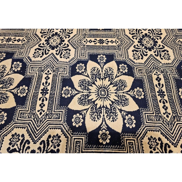 Black Mid 19th Century American Coverlet For Sale - Image 8 of 12