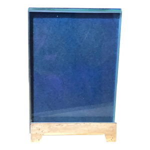 Vintage Postmodern Silver Plate 'Ripple' Photo Frame by TsAO & McKown for Swid Powell