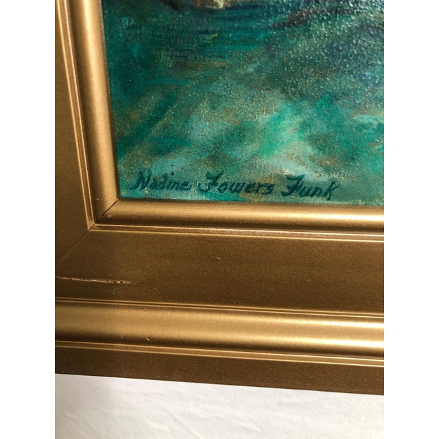 Mid 20th Century **"In the Company of Words" - Oil Painting on Board Signed For Sale - Image 4 of 5