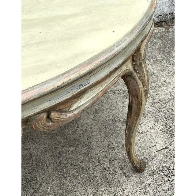 Vintage Patinated Baroque Dining Table For Sale In West Palm - Image 6 of 12