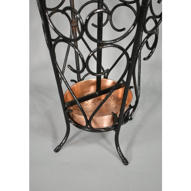 Metal French Umbrella Stand in Wrought Iron, 1950s For Sale - Image 7 of 15