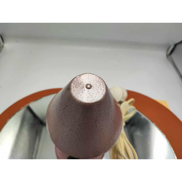 Mushroom, vintage bedside lamp from the 1970s, dimensions: height 17.5 cm, diameter of the lampshade: 11 cm. European Plug...