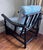 Mid 20th Century Black Rattan Bamboo Lounge Chair in the Manner of Ficks Reed For Sale - Image 9 of 16