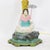 Vintage Hand-Painted Chinoiserie Tole Palm Tree and Figurine Table Lamps - a Pair For Sale In New York - Image 6 of 13