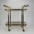 Vintage Brass and Smoked Glass Trolley, 1980s, in Good conditions. Designed 1970 to 1979