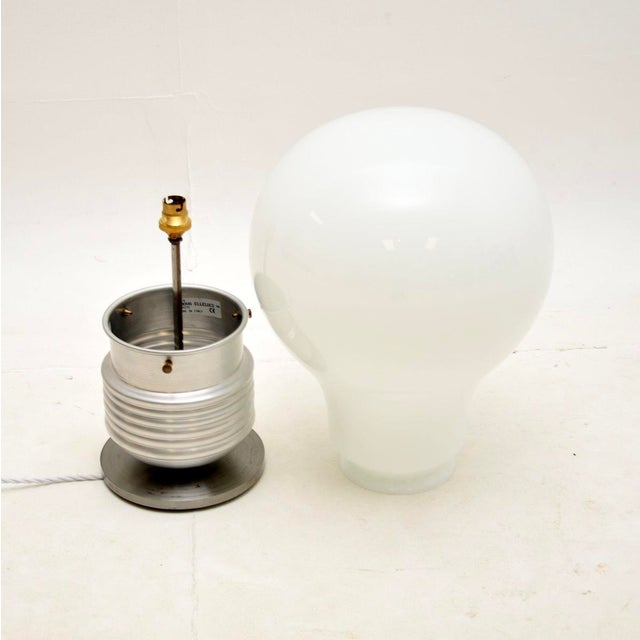 Mid-Century Modern Vintage Italian Table Lamp from Nuova Elleluce, 1980s For Sale - Image 3 of 7