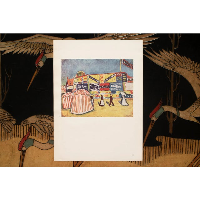 1943 After Albert Marquet "The Posters in Trouville", First Edition Parisian Offset Lithograph For Sale - Image 4 of 8