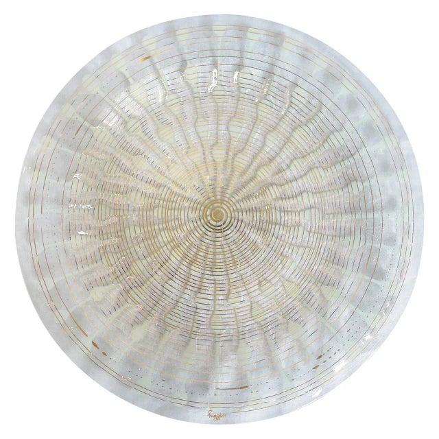 Higgins Glass Mid-Century Art Glass Platter For Sale - Image 4 of 4