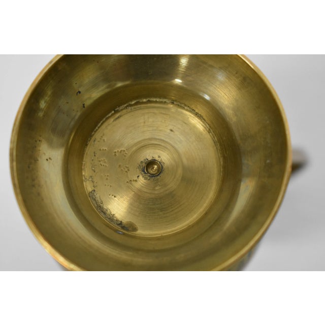 Hand made vase from India. Very nicely crafted from Massive brass. Many beautiful inconsistencies typical of a artisanal...