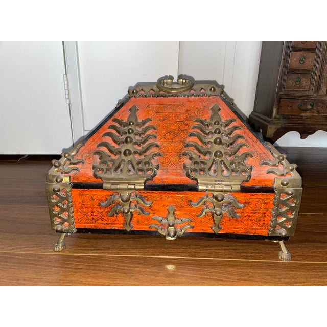 Early 20th Century Dowry Chest/ Malabar Box From Kerala, India For Sale - Image 9 of 11