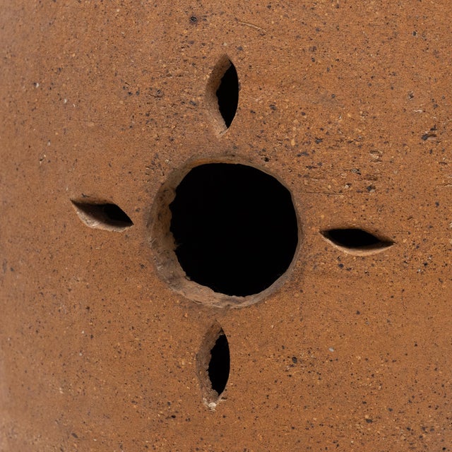 Early 20th Century Chinese Studded Terracotta Drum, C. 1900 For Sale - Image 5 of 5