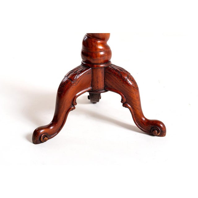 Mahogany Barley Twist Coffee Table with Carved Decor For Sale - Image 6 of 10