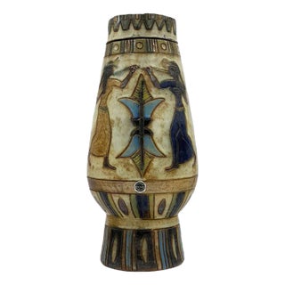 Antique Art-Deco Vase by Roger Cuerin, 1920s For Sale