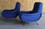 Metal Pair of Early 1st Edition Lady Chairs by Marco Zanuso for Arflex in Raf Simmons Fabric, Italy, 1950s For Sale - Image 7 of 13