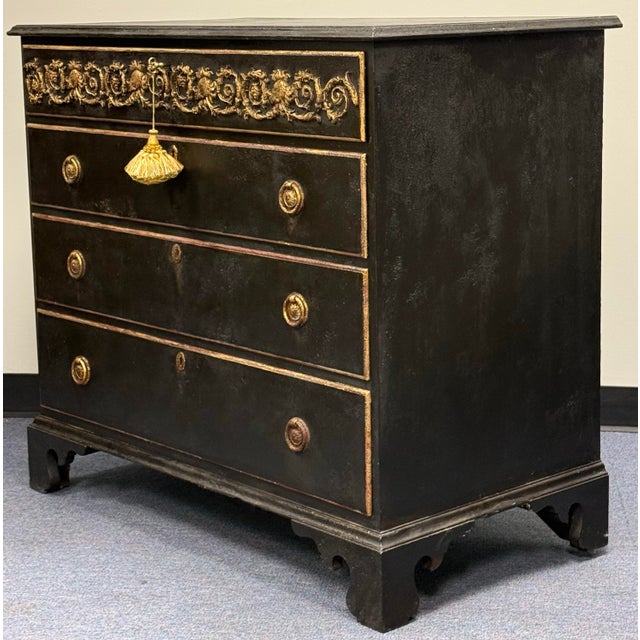 1960s Newly Painted Rustic European Inspired Chest of Drawers For Sale - Image 5 of 12