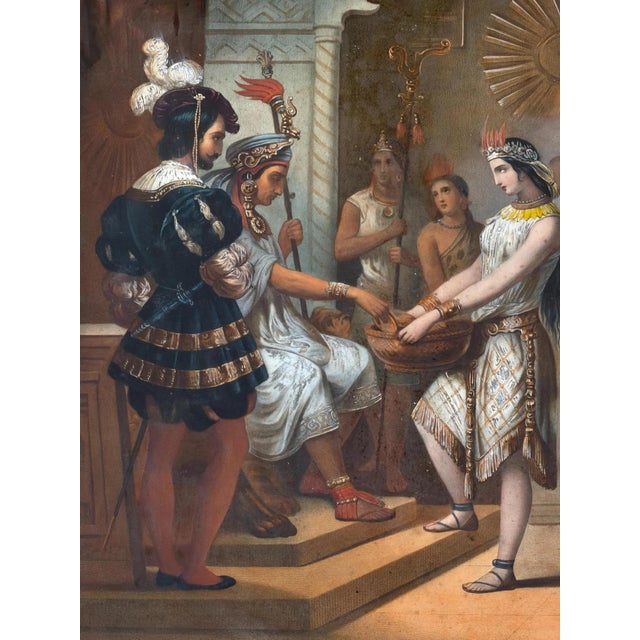 Ataliba Makes a Sacrifice to the Sun, 1800s, Paper For Sale - Image 3 of 14