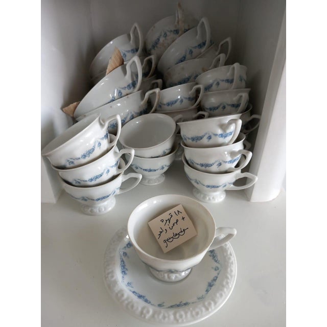Blue New 1970s Rosenthal Porcelain T With Blue Garland - 96 Piece Set For Sale - Image 8 of 16