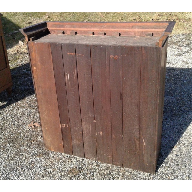 1850s Antique 2 Piece Cherry Curly Maple Slant Front Secretary Desk With Bookcase Top For Sale - Image 16 of 18