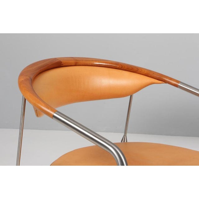 Brown Chairman Armchair in Leather by Henrik Tengler, 2010s For Sale - Image 8 of 10