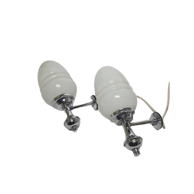 1970s Art Deco Style Sconces, Poland, 1970s, Set of 2 For Sale - Image 5 of 12
