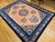 Early 20th Century Art Deco Chinese Rug, Handwoven Wool Pile, Apricot & Navy, Lotus Motif, 8' x 11' For Sale - Image 9 of 18