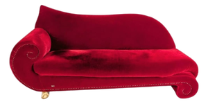 Original Bretz Gaudi Sofa Design Couch Chaise Red Velvet