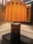Vintage Chinoiserie Toleware Tea Canister Lamp With Pleated Shade For Sale - Image 10 of 13
