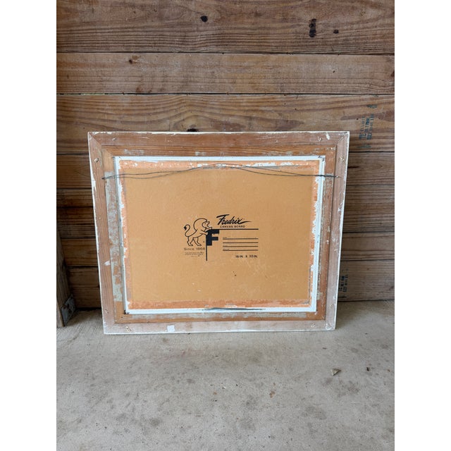 Vintage Coastal Mixed Media Seashell Floral Wall Art in Painted Frame For Sale - Image 10 of 12