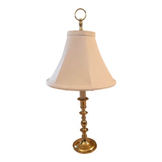 Vintage Baldwin Brass Candlestick Lamp For Sale