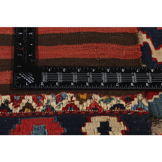 1880's Distressed Antique Caucasian Shirvan Kilim Rug - 02'10 X 03'08 For Sale In Dallas - Image 6 of 9