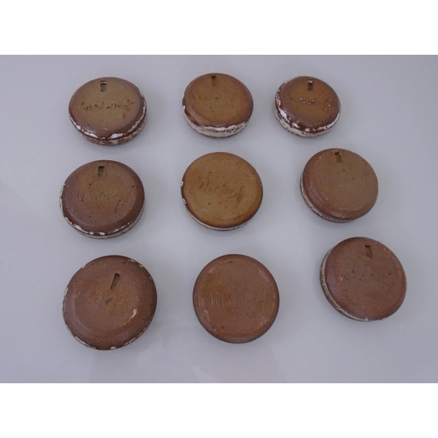 Beige Danish Studio Ceramic Bowls by Jim & Henny Waldorff for Svaneke, 1960s, Set of 9 For Sale - Image 8 of 13