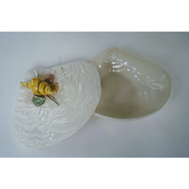1950s Italian Hand-Painted Clamshell Tureen For Sale - Image 9 of 13