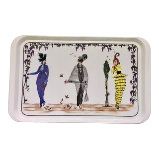Late 20th Century Villeroy & Boch 1900 Edwardian Fashion Melamine Tray For Sale