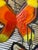 Orange Signed 1967 Curtis Jeré Enameled Butterfly Wall Sculpture for Artisan House For Sale - Image 8 of 9