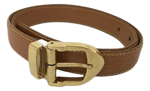 1990s Louis Vuitton Epi Ceinture Brown Leather Belt (27"-30")