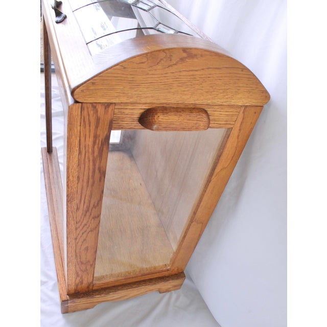 Vintage Traditional Glass Quilt Display Case Chairish