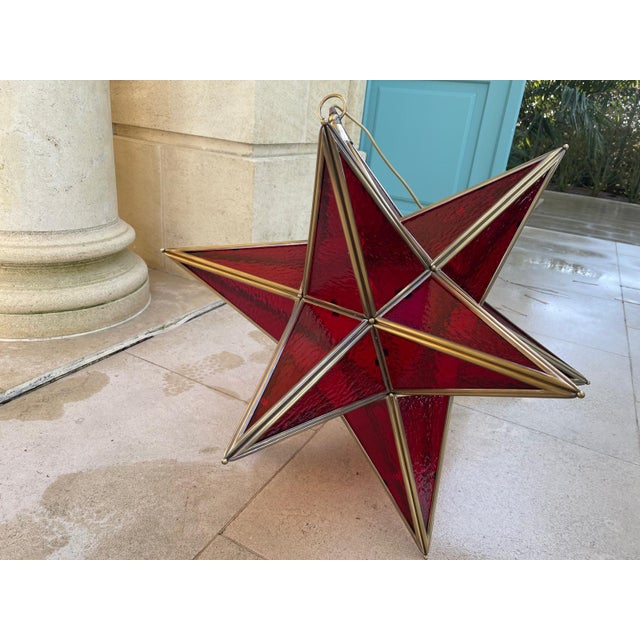 Large Hanging Star Lantern by Charles Edwards For Sale - Image 4 of 5