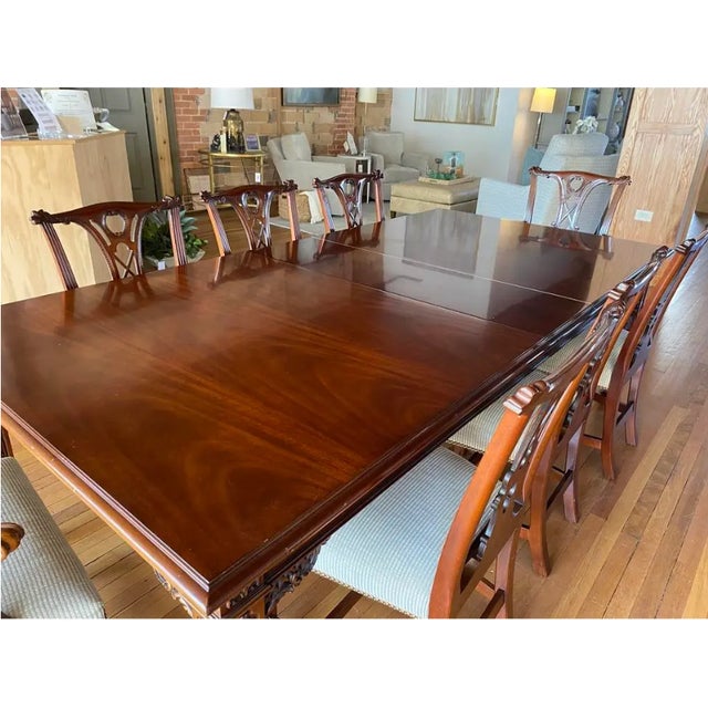 1990s Rare Find! 1990s Traditional/Irish Georgian Kindel Dining Set, Kykuit Inspired by Irish Castle For Sale - Image 5 of 11